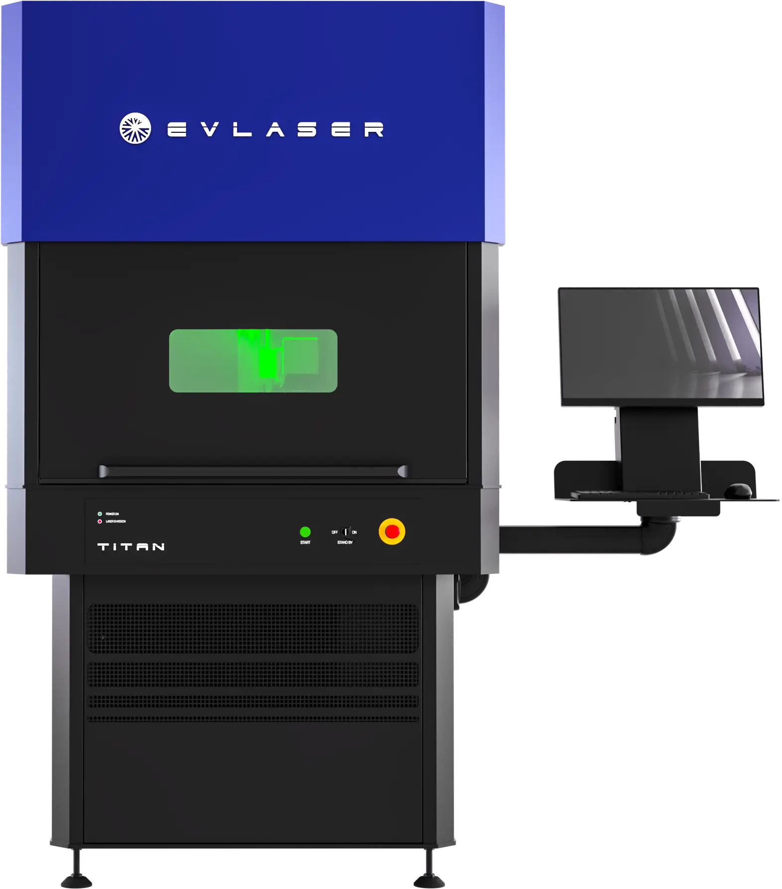 Marcatore Laser Alta Capacita Carico Area Lavoro Estesa Evlaser Titan