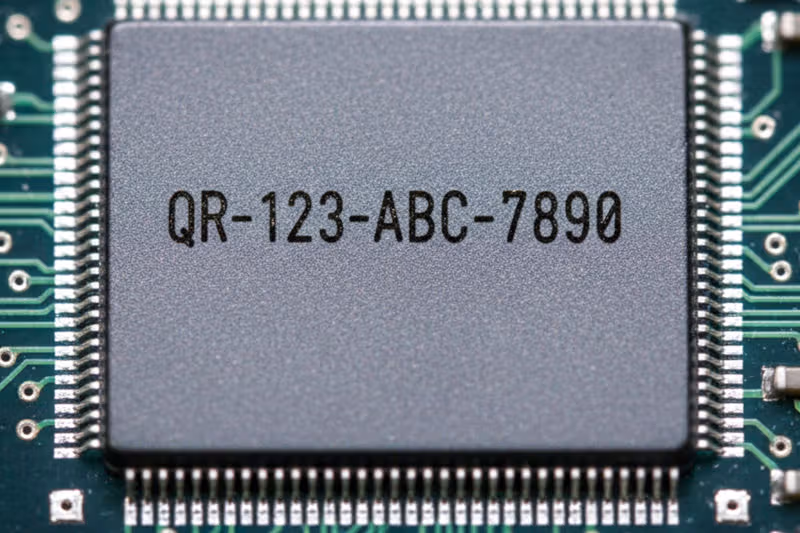 Marcatura Laser Picosecondo Microchip Silicio